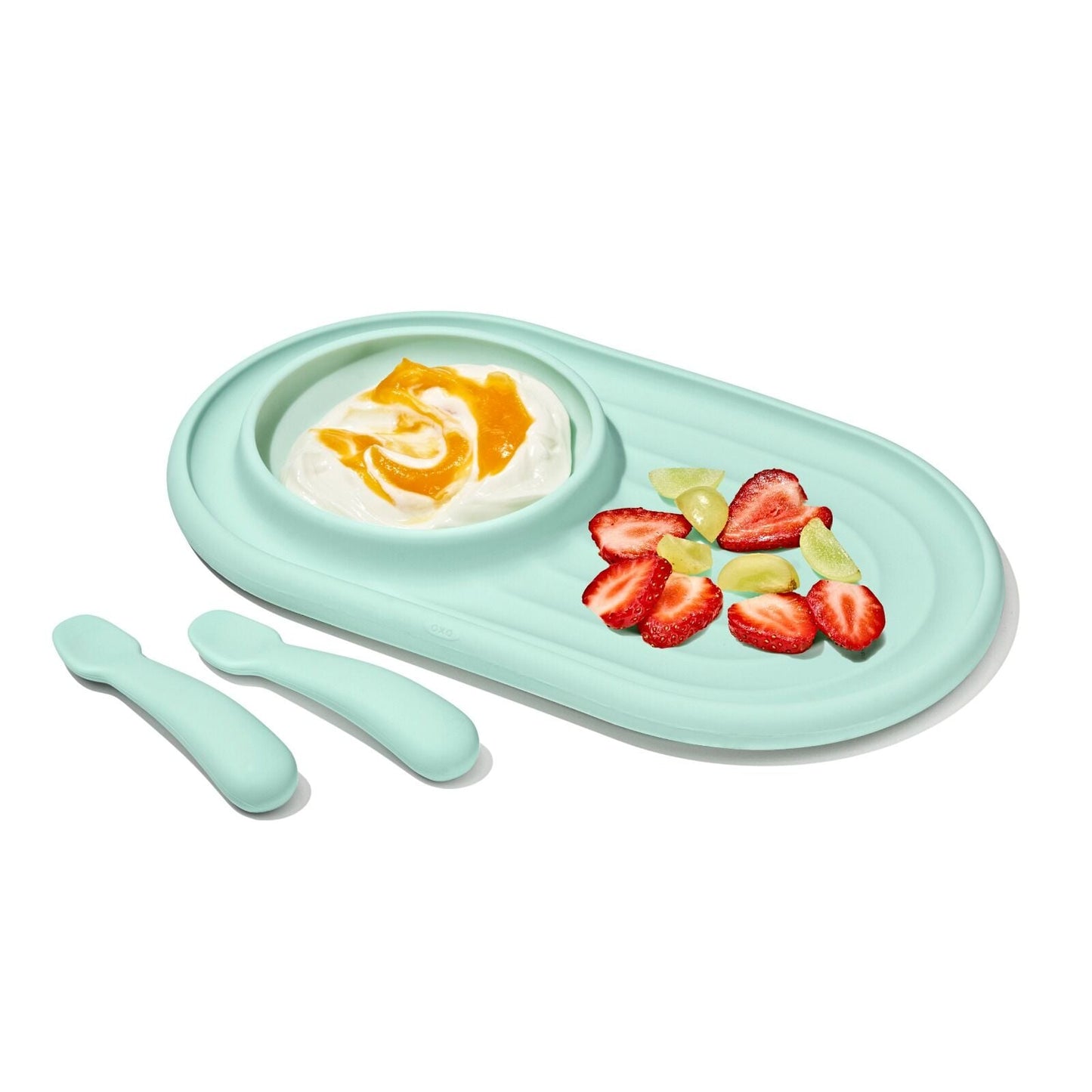 textured-suction-plate-and-spoons-set-3-piece-r5 tot_61177400_developmental-plate-2-spoon-set-opal_apdp_00_main.jpeg